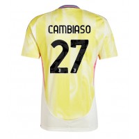 Dres Juventus Andrea Cambiaso #27 Preč 2024-25 Krátky Rukáv